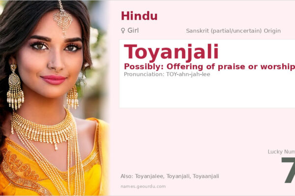 Toyanjali Name Meaning — Origin, Gender & Details (2025)