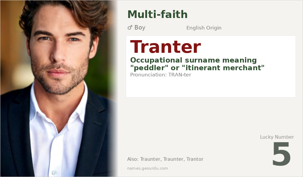 Tranter Name Meaning and Details