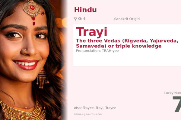 Trayi Name Meaning — Sanskrit Origin, Girl Name & Vedic Significance (2025)