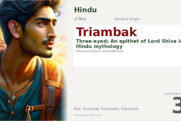 Triambak Name Meaning — Sanskrit Origin, Hindu Boy Name & Details (2025)