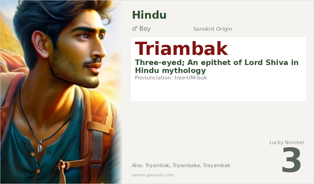 Triambak Name Meaning and Details