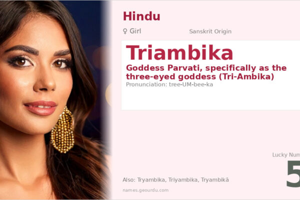 Triambika Name Meaning — Sanskrit Origin, Goddess Parvati & Details (2025)
