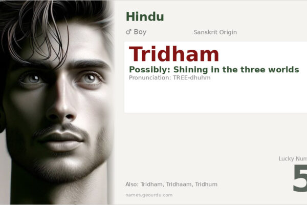 Tridham Name Meaning — Origin, Gender & Details (2025)