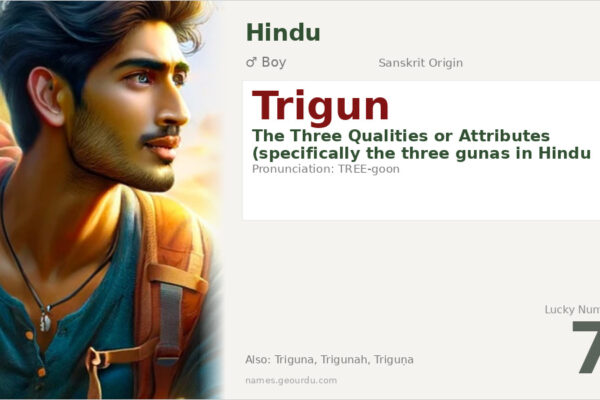 Trigun Name Meaning — Sanskrit Origin, Hindu Philosophy & Details
