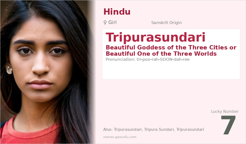 Tripurasundari Name Meaning and Details
