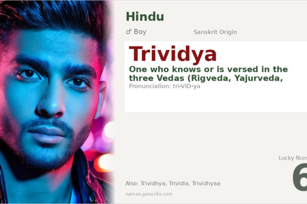 Trividya Name Meaning — Sanskrit Origin, Hindu Boy Name & Details (2025)