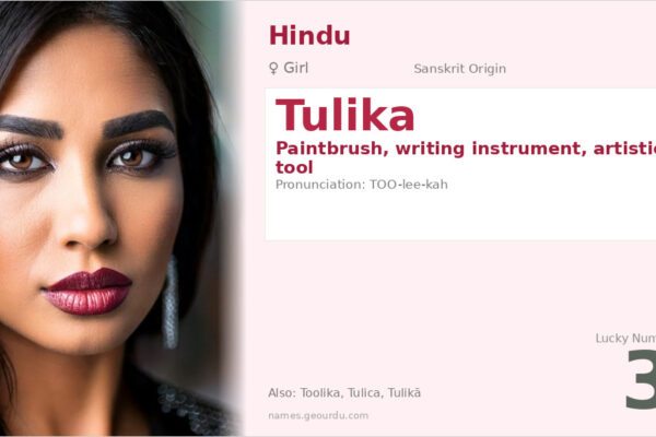 Tulika Name Meaning — Sanskrit Origin, Girl Name & Details (2025)