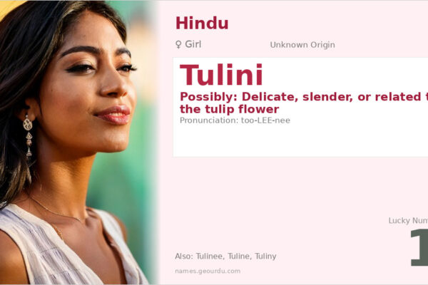 Tulini Name Meaning — Origin, Gender & Details (2025)