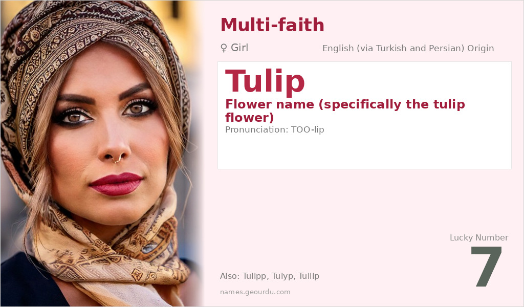 Tulip Name Meaning and Details