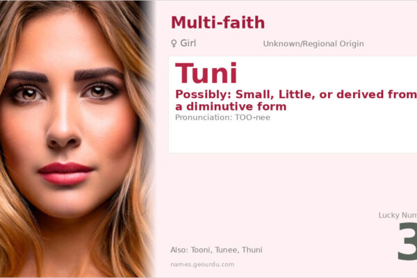 Tuni Name Meaning — Origin, Gender & Details (2025)