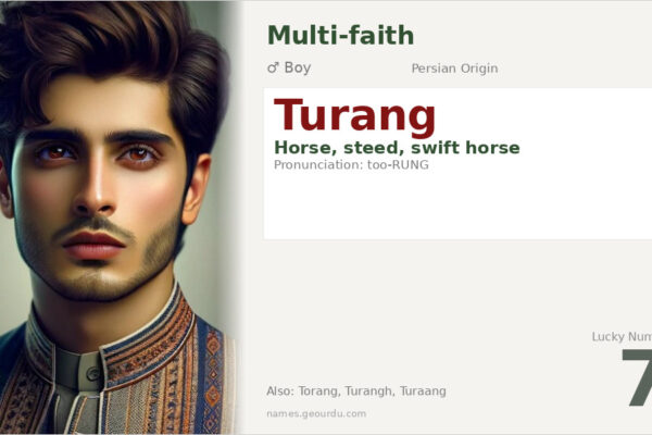 Turang Name Meaning — Persian Origin, Boy Name & Details (2025)