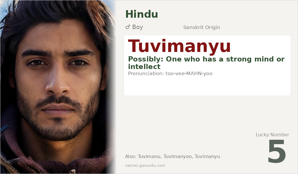 Tuvimanyu Name Meaning and Details