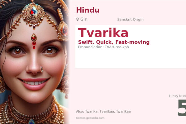 Tvarika Name Meaning — Sanskrit Origin, Girl Name & Details (2025)