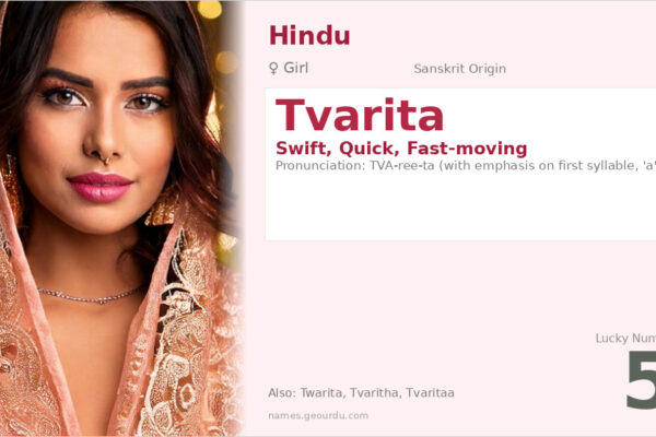 Tvarita Name Meaning — Sanskrit Origin, Girl Name & Details (2025)