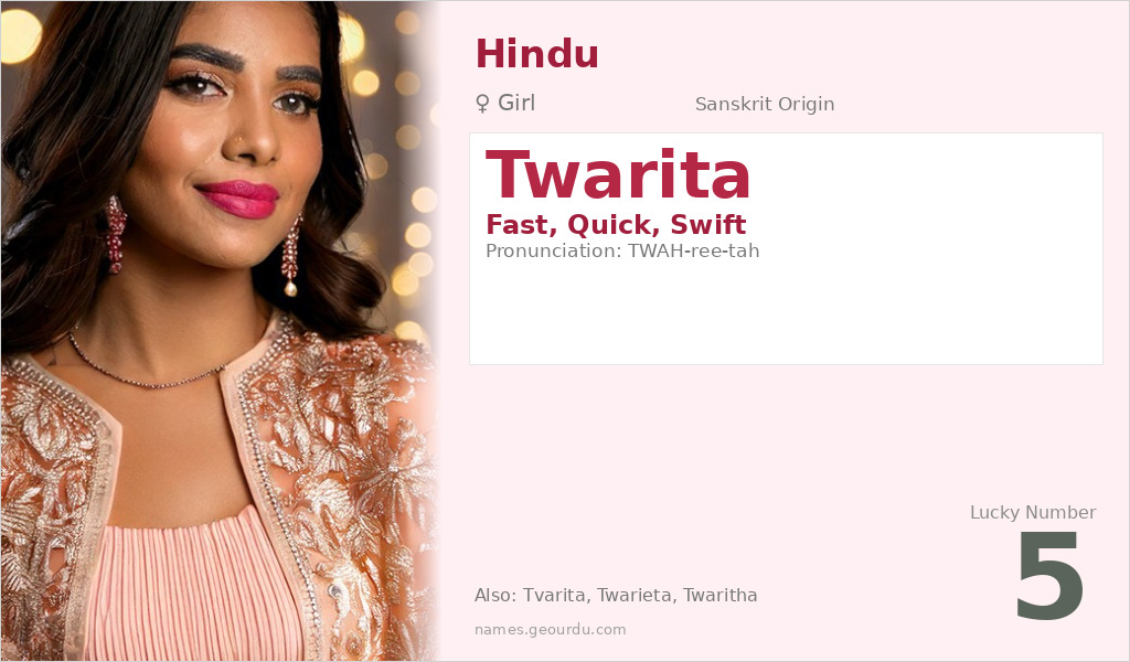 Twarita Name Meaning and Details