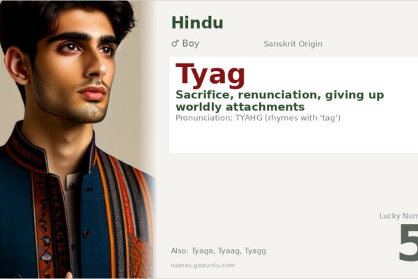 Tyag Name Meaning — Sanskrit Origin, Boy Name & Spiritual Significance (2025)