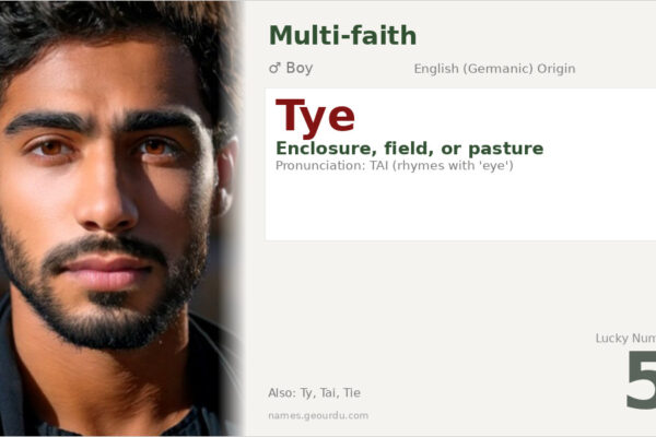 Tye Name Meaning — English Origin, Boy Name & Details (2025)