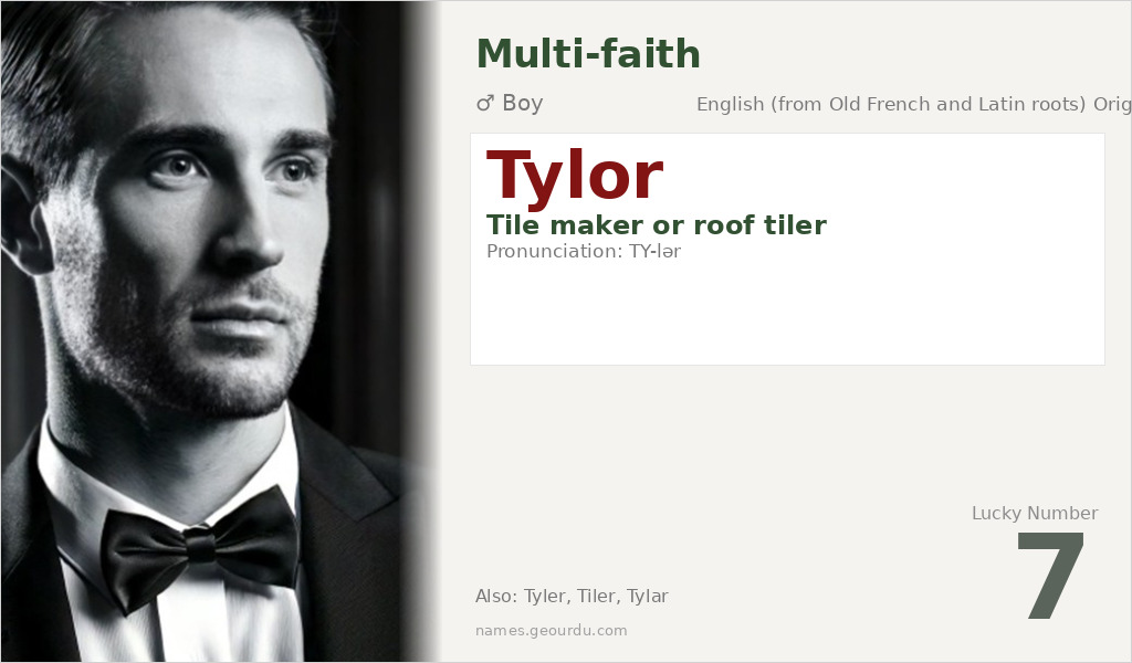 Tylor Name Meaning and Details