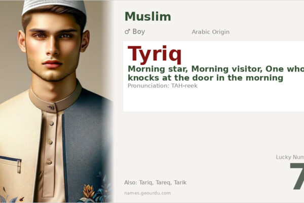 Tyriq Name Meaning — Arabic Origin, Boy Name & Details (2025)