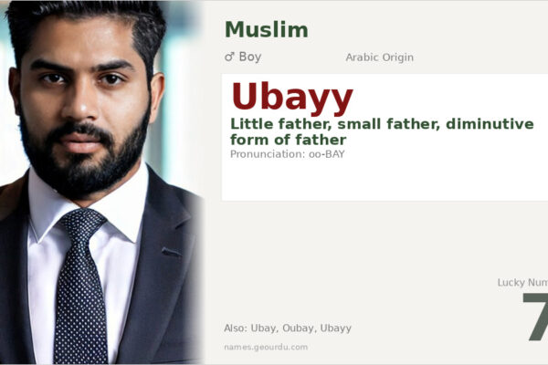 Ubayy Name Meaning — Arabic Origin, Boy Name & Historical Significance (2025)