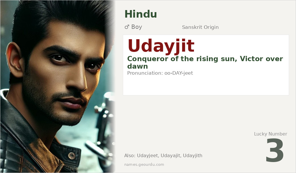 Udayjit Name Meaning and Details