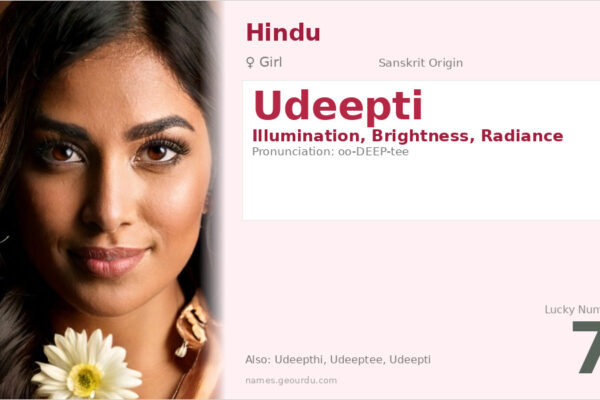 Udeepti Name Meaning — Sanskrit Origin, Girl Name & Details (2025)
