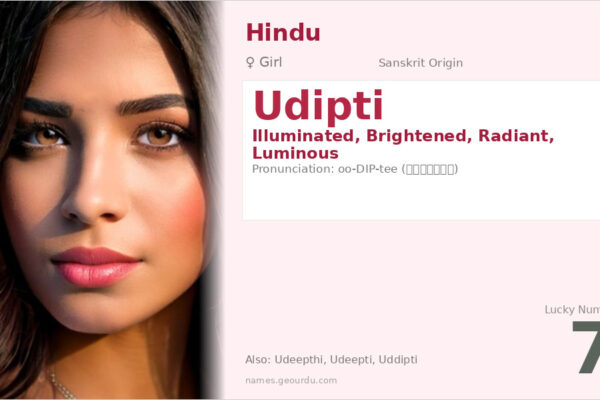 Udipti Name Meaning — Sanskrit Origin, Girl Name & Details (2025)