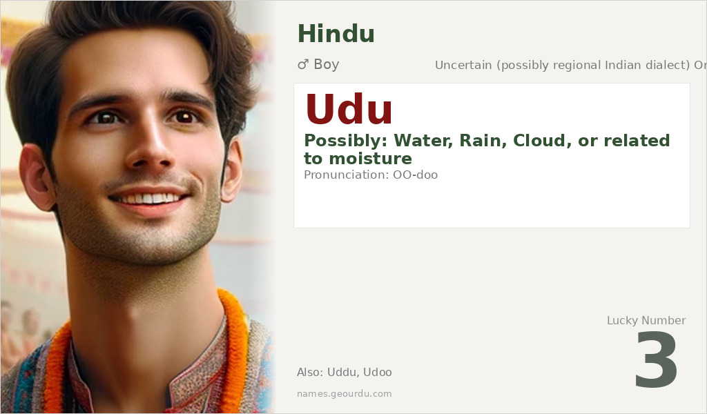 Udu Name Meaning and Details