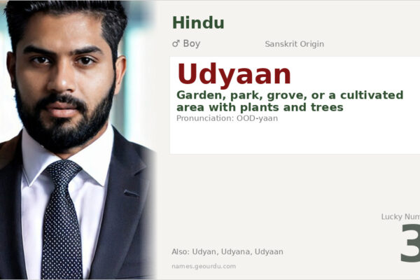 Udyaan Name Meaning — Sanskrit Origin, Boy Hindu Name & Details (2025)