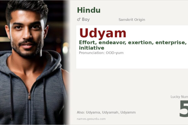 Udyam Name Meaning — Sanskrit Origin, Boy Name & Details (2025)