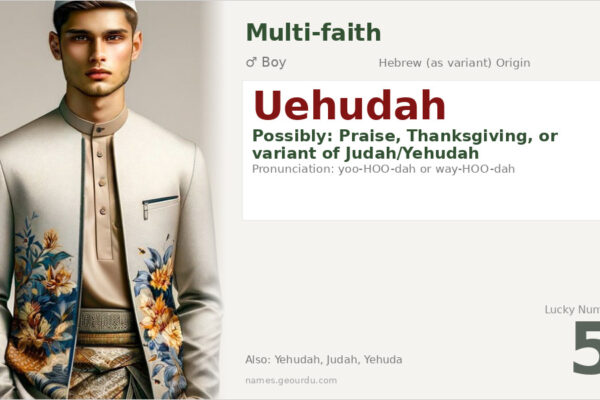 Uehudah Name Meaning — Origin, Gender & Details (2025)