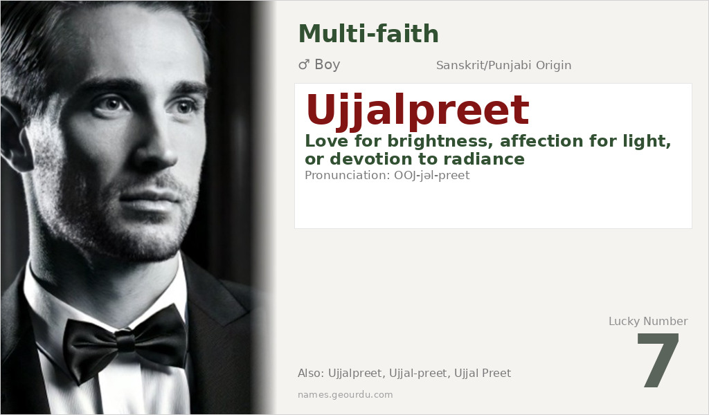 Ujjalpreet Name Meaning and Details