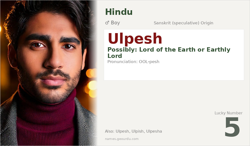 Ulpesh Name Meaning and Details