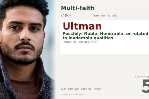Ultman Name Meaning — Origin, Gender & Details (2025)