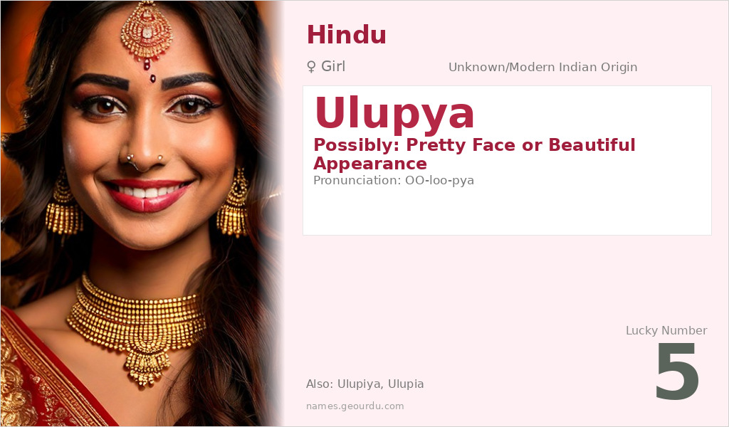 Ulupya Name Meaning and Details