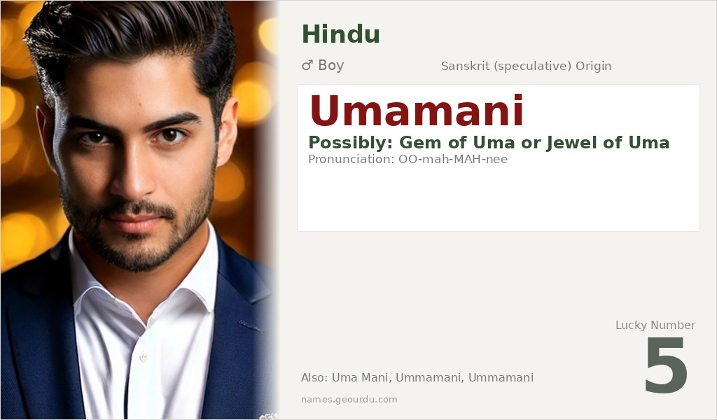 Umamani Name Meaning and Details