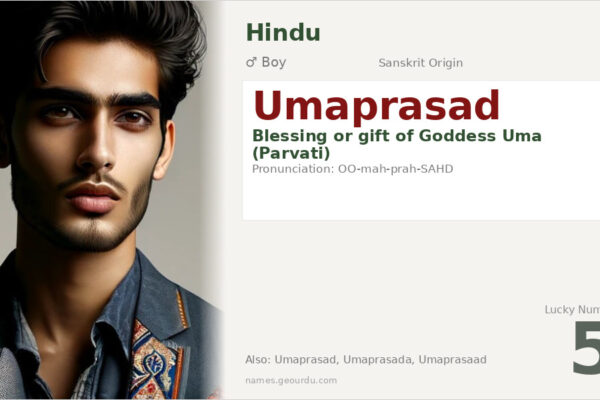 Umaprasad Name Meaning — Sanskrit Origin, Hindu Boy Name & Details (2025)