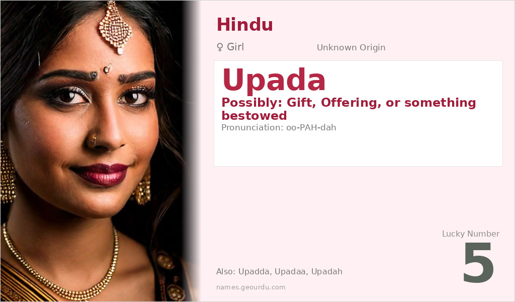 Upada Name Meaning and Details