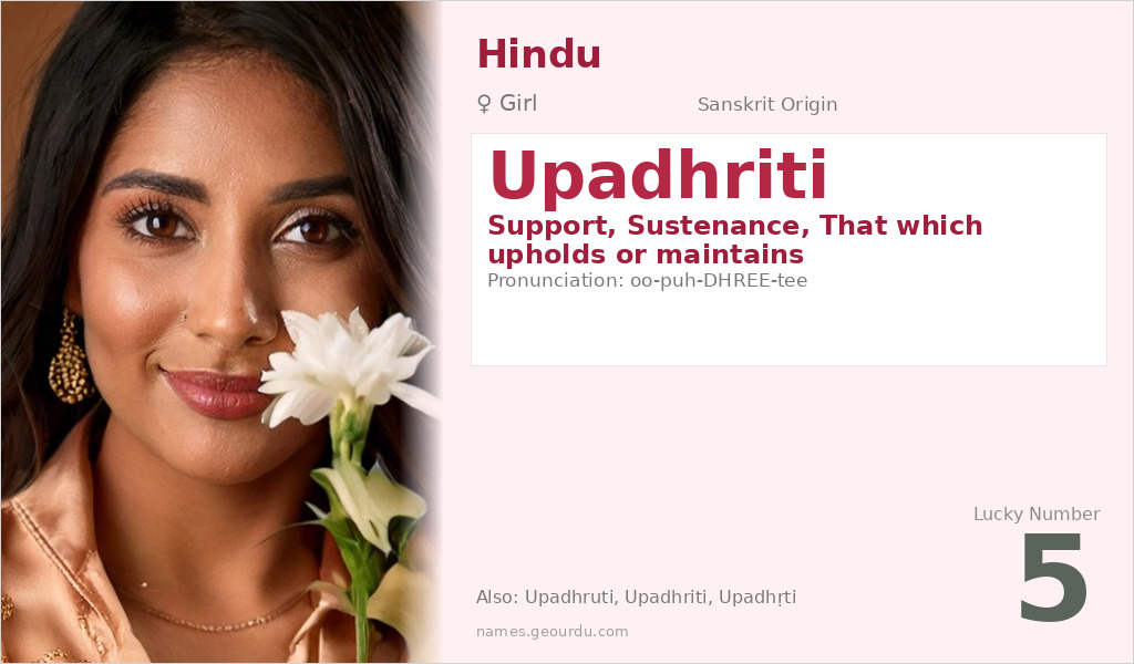 Upadhriti Name Meaning and Details