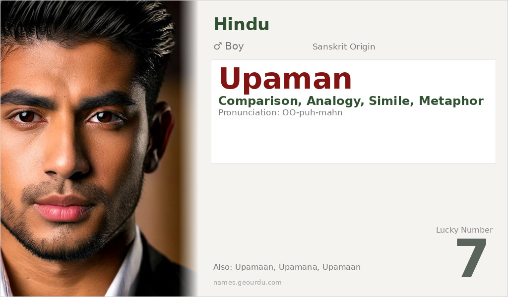 Upaman Name Meaning and Details