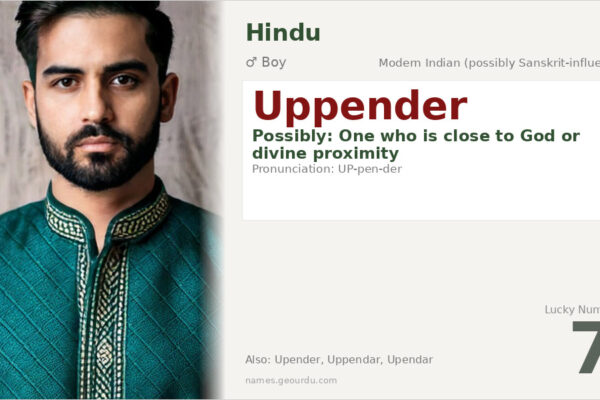 Uppender Name Meaning — Origin, Gender & Details (2025)