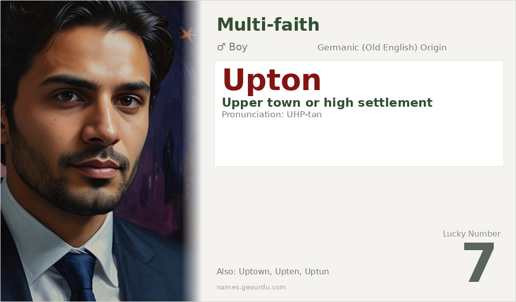 Upton Name Meaning and Details