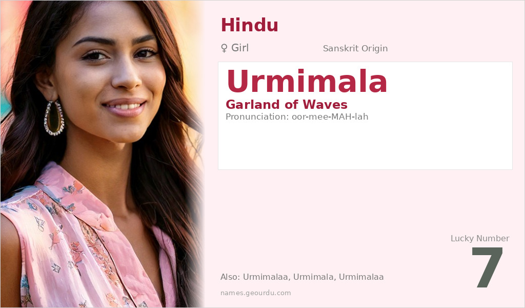 Urmimala Name Meaning and Details