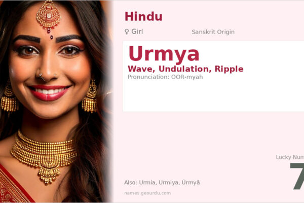 Urmya Name Meaning — Wave, Sanskrit Origin & Details (2025)
