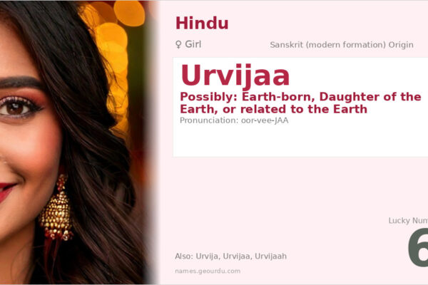 Urvijaa Name Meaning — Origin, Gender & Details (2025)