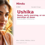 Ushika Name Meaning and Details
