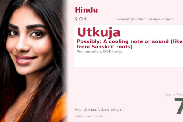 Utkuja Name Meaning — Origin, Gender & Details (2025)