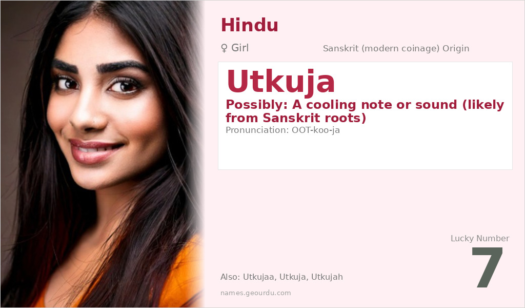Utkuja Name Meaning and Details
