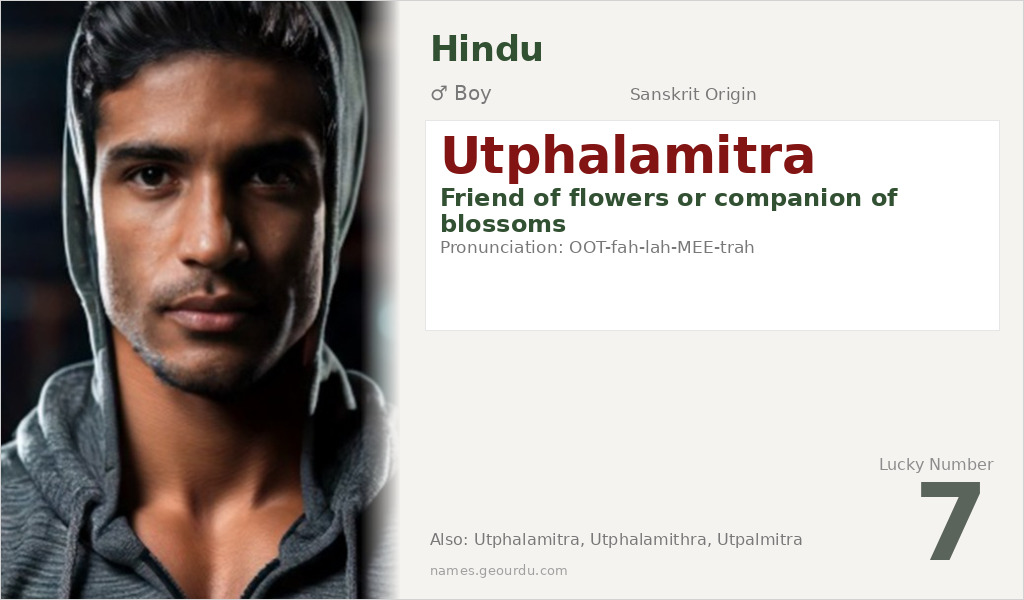 Utphalamitra Name Meaning and Details