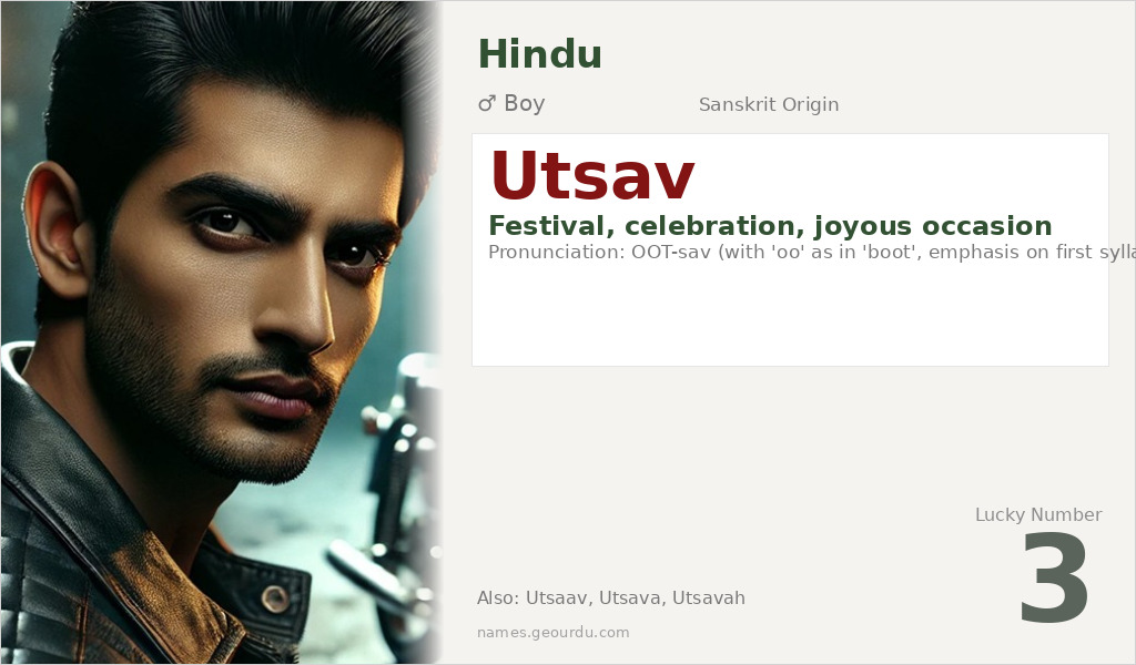 Utsav Name Meaning and Details
